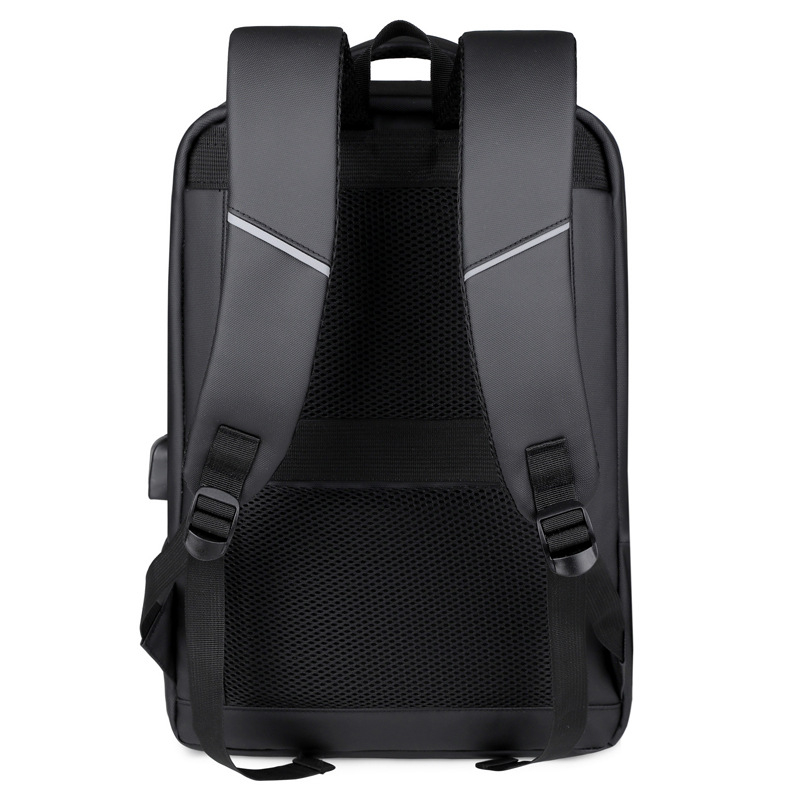 Мъжка бизнес раница за лаптоп със система за въздушна презрамка, облекчава натоварването, кожна мембрана