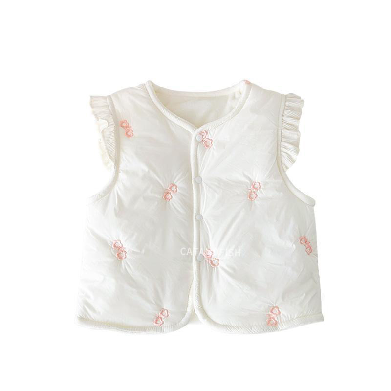 Dječja pamučna vest za novorođenčad, unisex, bez kapuljače, zima