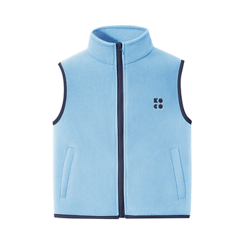 Детска жилетка, унисекс, 100% полиестер, цип, без подплата, зима 2025