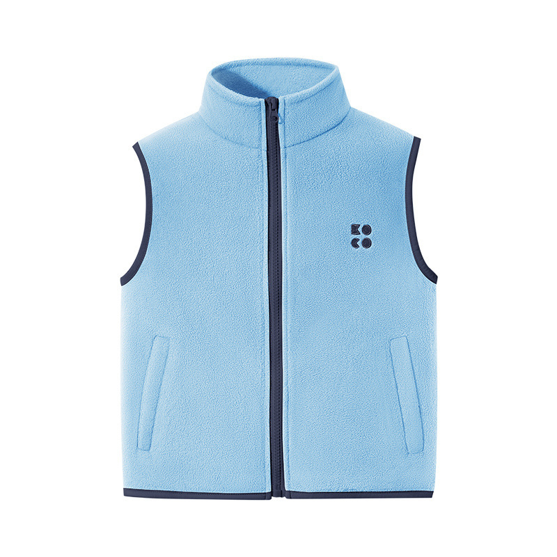 Детска жилетка, унисекс, 100% полиестер, цип, без подплата, зима 2025