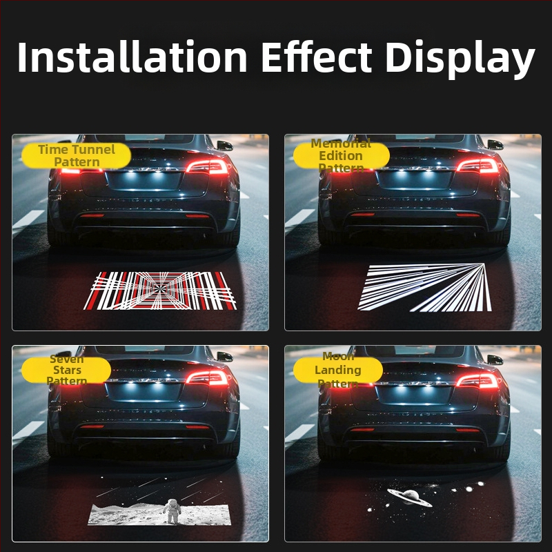 ZhiXin Tesla Model 3/Y projekčná lampa, 12V, LED 5050, 3W, 6500K, životnosť 80 000 h