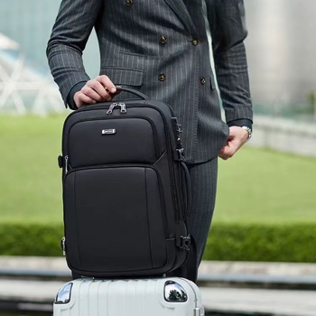 HOTSIR muški poslovni ruksak — vodootporan, kapacitet 36–55 L, membranski materijal, ergonomski stražnji panel