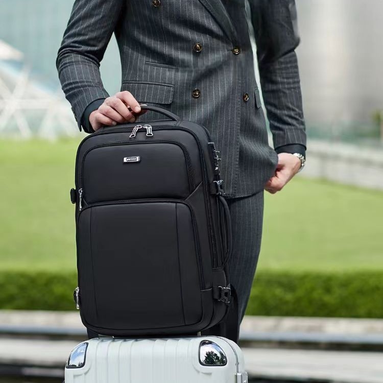 HOTSIR muški poslovni ruksak — vodootporan, kapacitet 36–55 L, membranski materijal, ergonomski stražnji panel