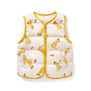 Παιδικό γιλέκο με πούπουλα χωρίς μανίκια, για αγόρια και κορίτσια, φθινόπωρο 2023, γέμισμα από λευκό πούπουλο πάπιας, εξωτερικό ύφασμα πολυεστέρα, επένδυση νάιλον