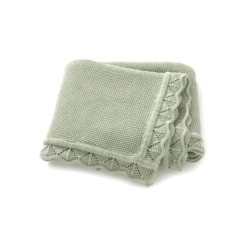 Pătură pentru înfășat nou-născuți Der Kaiser, din bumbac 100% tricotat, Siguranță Clasa A, pentru toamnă și iarnă, potrivită pentru nou-născuți până la 80 cm