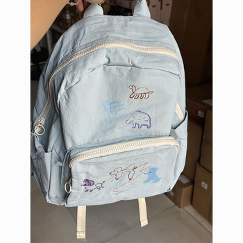 Uniszex hátizsák állatmintás – könnyű, 20L alatt kapacitás, laptopzseb, univerzális modell, Ősz 2025