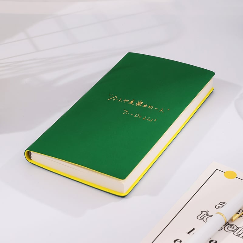 Bilježnica s to-do listom i dnevnim rasporedom, PU korica, šivanje pređom, papir od drvenog pulpa, 40 g/m², stil 1531211885