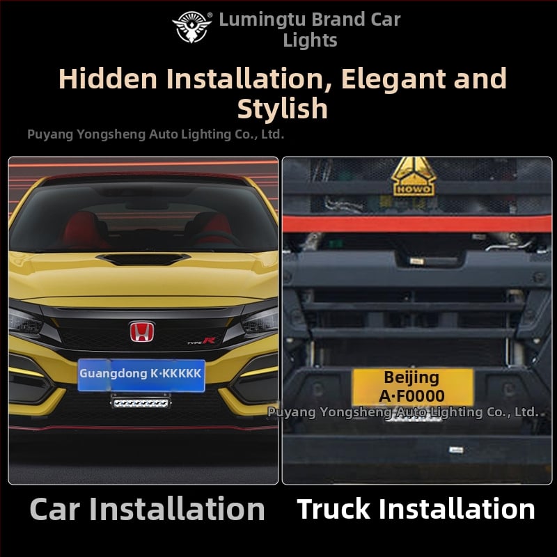 Lampa na poznávaciu značku s 8 LED, hliníkové puzdro, 8–85V, dlhý dosah pre terénne vozidlá