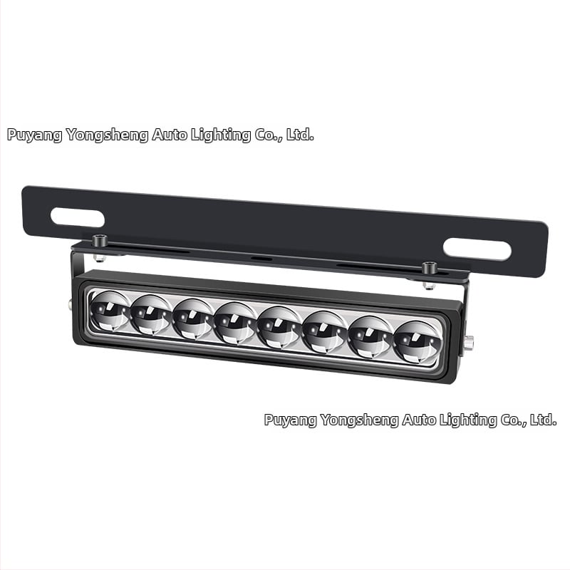 Lampa na poznávaciu značku s 8 LED, hliníkové puzdro, 8–85V, dlhý dosah pre terénne vozidlá