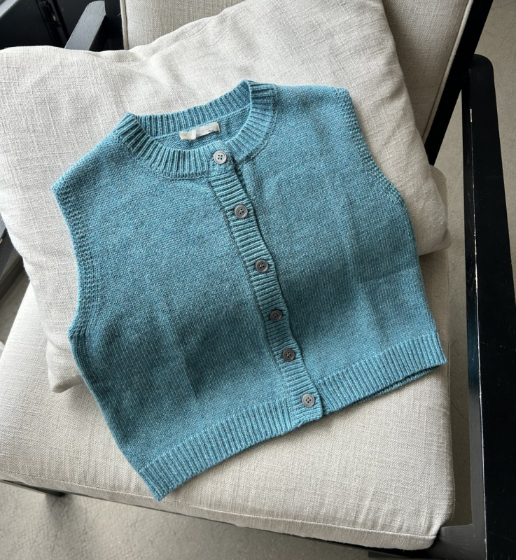 Gyerek pamut kötött mellény - Casual pulóver, 95% pamut, 3–8 évesek, Tavasz–Ősz