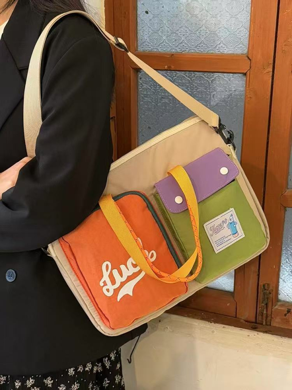 Τσαντάκι crossbody σε αστικό στυλ – αδιάβρονο νάιλον, επένδυση πολυεστέρα, unisex, καλοκαίρι 2025