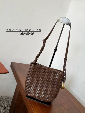 PU bucket torba, tkanina, gradski stil, crossbody, najlonska podstava, otvoren gornji dio, unutarnji džepovi sa zatvaračima, džep za telefon i ID