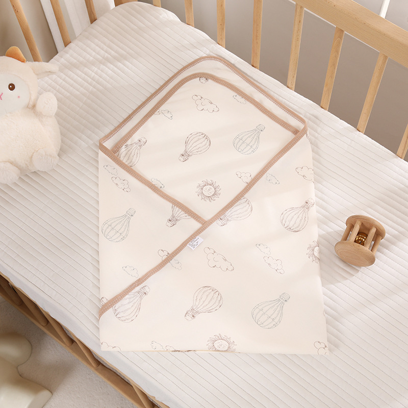 Dječji wrap swaddle — 100% pamuk, jednoslojni dizajn; novorođenčad 0–1 godina (do 80 cm); uzorci: životinje i cvijeće; sigurnosna kategorija A