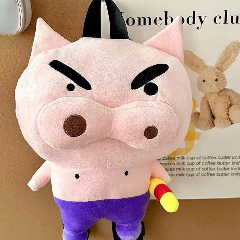 Rucsac pentru copii cu pernă plușată în formă de dinozaur — catifea, ultra-ușor, căptușeală poliester-bumbac, model animal