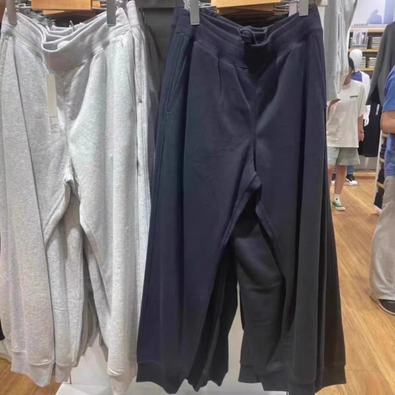 Pantaloni sport unisex de toamnă, talie înaltă, croială dreaptă, închidere cu șnur, elasticitate mare - pantaloni casual
