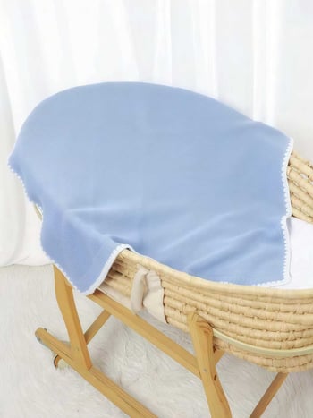 Der Kaiser Pamučna pletena deka za bebe s čipkastim rubom – navlaka za kolica za novorođenčad