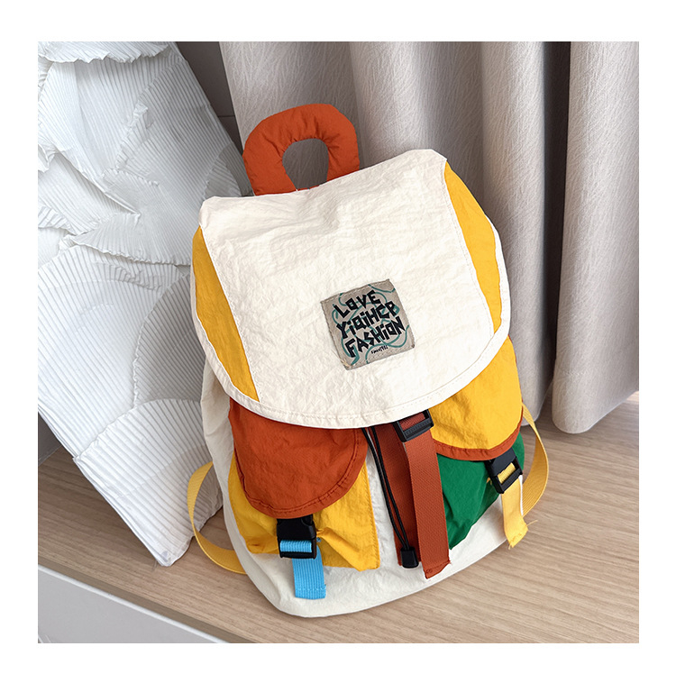 Rucsac pentru copii din nylon, bretele curbate, unisex, căptușire din poliester, pentru uz școlar