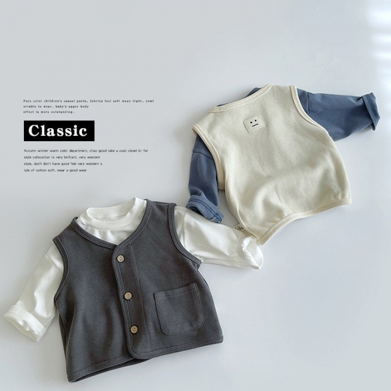 Chen touch Vestă tricotată pentru copii din bumbac, Unisex, Stil lejer, Pentru copii peste 8 ani (peste 140 cm), Primăvară și toamnă, 71–80% bumbac