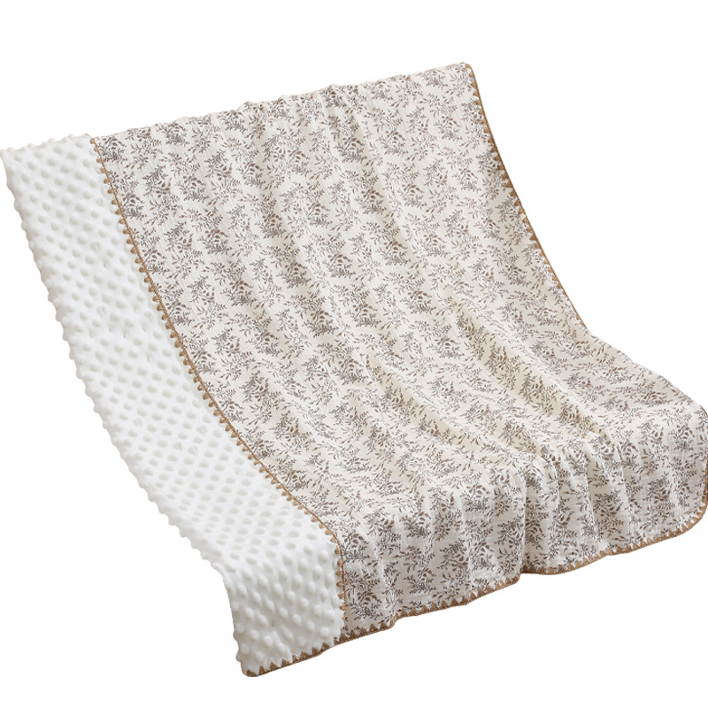 Pătură pentru bebeluși din bumbac 100% cu model desen animat, liniștitoare pentru toate sezoanele