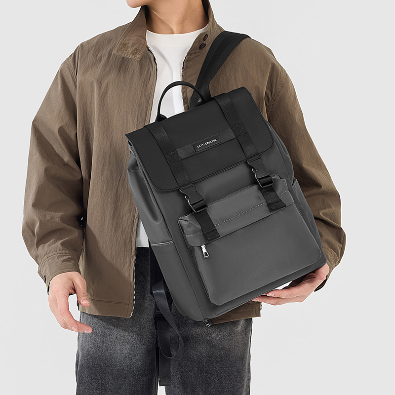 Najlonski ruksak, kapacitet 20–35 L, naramenice s jastukom zraka, gradski minimalistički stil, unisex