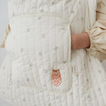 Korejskog stila debela dječja deka s kapuljačom za jesen/zimu — vjetrootporna deka za kolica, 100% pamuk; težina 300–500 g; pogodno za novorođenčad do 6 godina