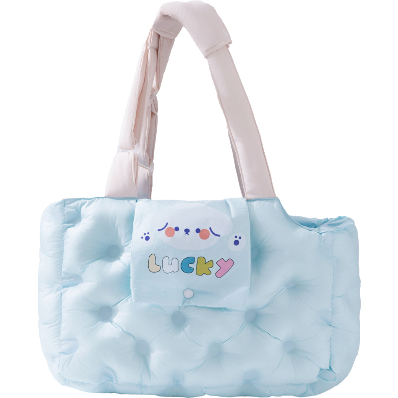 Sour Bear чанта за домашни любимци за котки и малки кучета, с мек 3D памучен пълнеж, карикатурен принт, капацитет до 7,5 кг