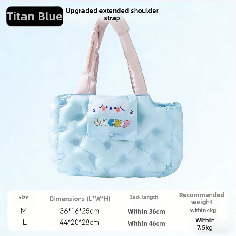 Sour Bear чанта за домашни любимци за котки и малки кучета, с мек 3D памучен пълнеж, карикатурен принт, капацитет до 7,5 кг