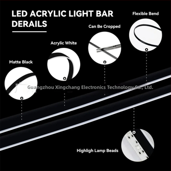 Akrilna ambijentalna LED svjetiljka za automobile s RGB 256 boja i nevidljivim LED trakom