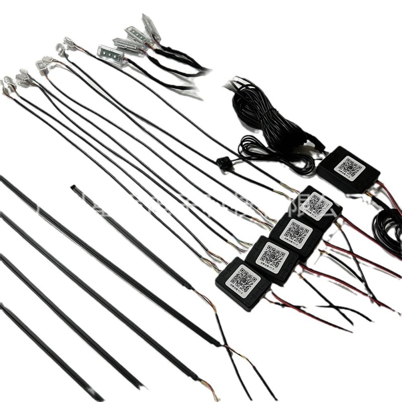 Lampă LED ambientală din acril pentru interiorul mașinii, compatibilitate universală (Acrilic, 15W, 12V, 1,2A, montaj încorporat)