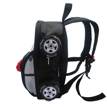 Детска раница с полицейски автомобил за момчета – за предучилищна и първи клас – ултра лека, светлоотразителна за нощна безопасност, 3D дизайн на полицейски автомобил, извит презрамки, подплата от найлон