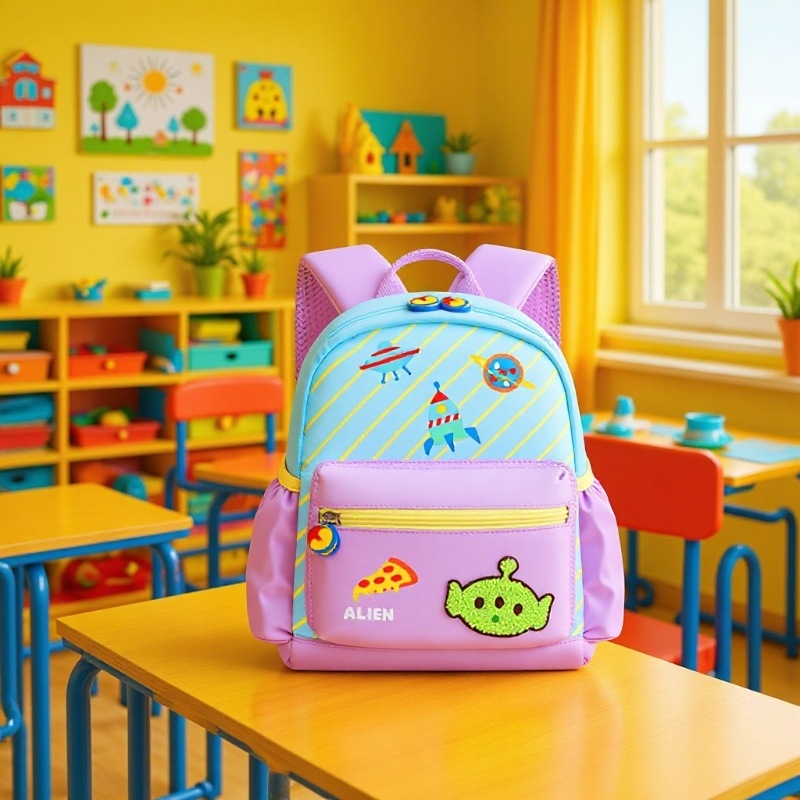 Детска раница за момичета от Oxford плат, ултралека, дишаща, водонепроницаема и с защита за гръб