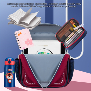 Ghiozdan de grădiniță, unisex, cu imprimare logo, bretele cu pernă de aer, stil drăguț, pentru clasa mică