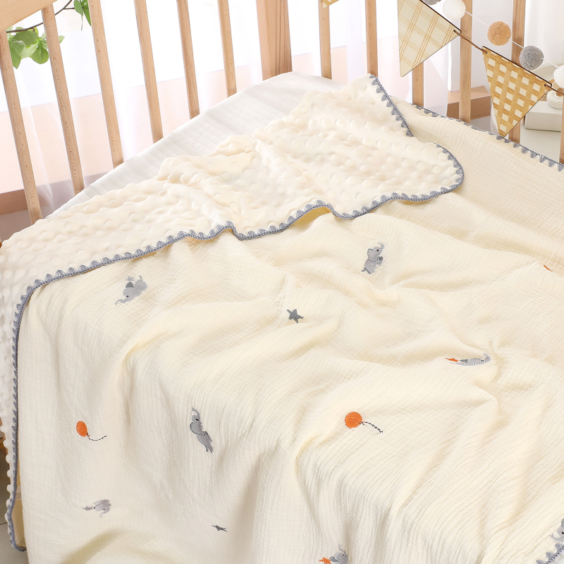 Одеяло Yanshuang от марля, райета, целогодишно за бебета и деца (1–3 г.), пролет 2025