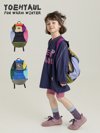 Ученическа раница за момичета — полиестер, полиестерна подплата, извита презрамка, пролет 2026, за училищна употреба