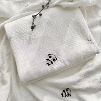 Prosop de baie pentru bebeluși și pătură din bumbac 100%, fir 40s, broderie și tiv, 140-170 g, pentru bebeluși