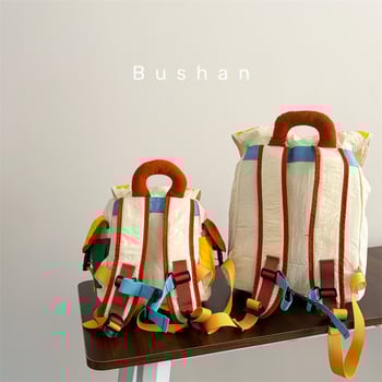 Gyerek hátizsák karikatúra családi stílussal – nylon, vízálló, lopás elleni védelem, bővíthető kapacitás, görbült vállpántok