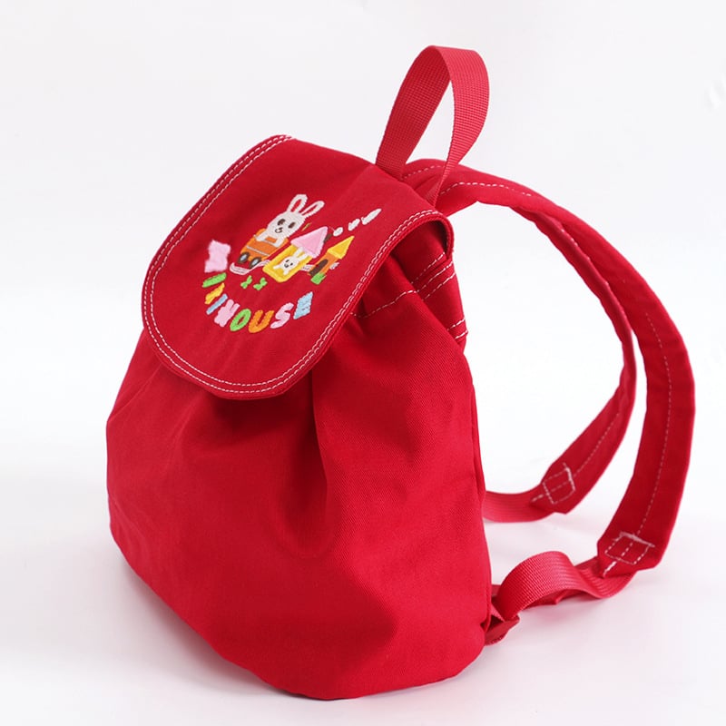 Rucsac pentru copii pentru școală: denim, căptușeală din bumbac, model animale, curele cu pernă de aer