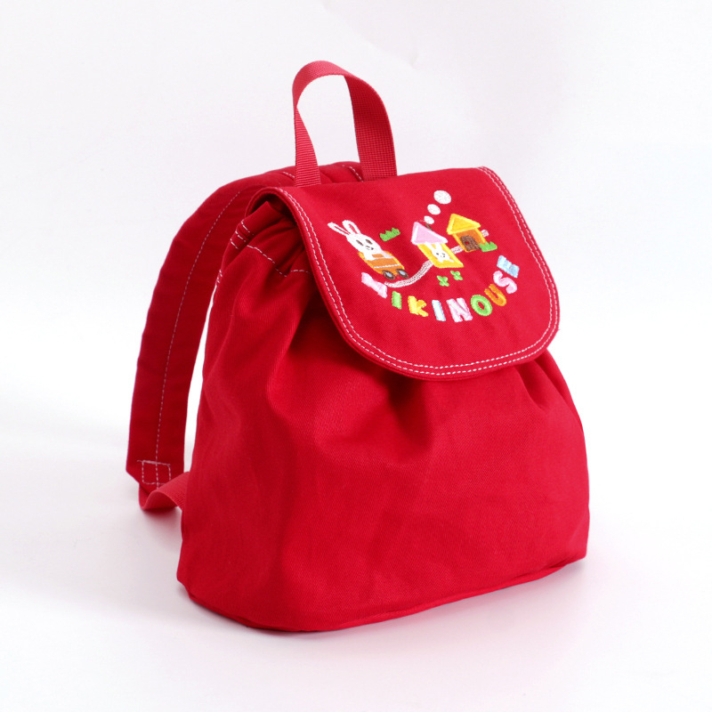 Rucsac pentru copii pentru școală: denim, căptușeală din bumbac, model animale, curele cu pernă de aer