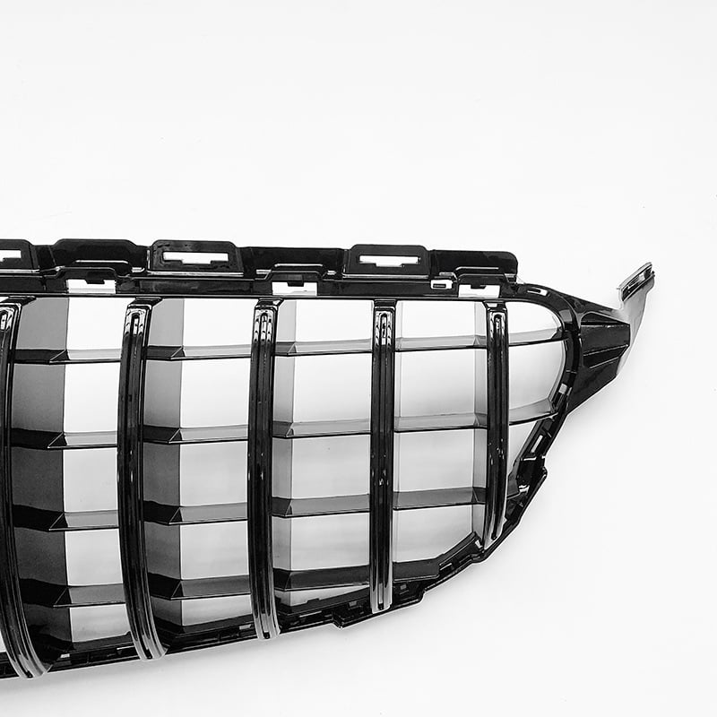 Mercedes-Benz C-osztály W205 (2015-2018) első grille, ABS műanyag, radiátorra szerelés, YTOP