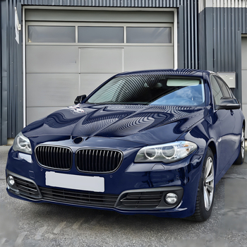 Vanjska rešetka za BMW Serije 5 F10/F11 (2011-2017) – vodoravne i paralelne šipke, ABS plast, montaža na branik, bez svjetla