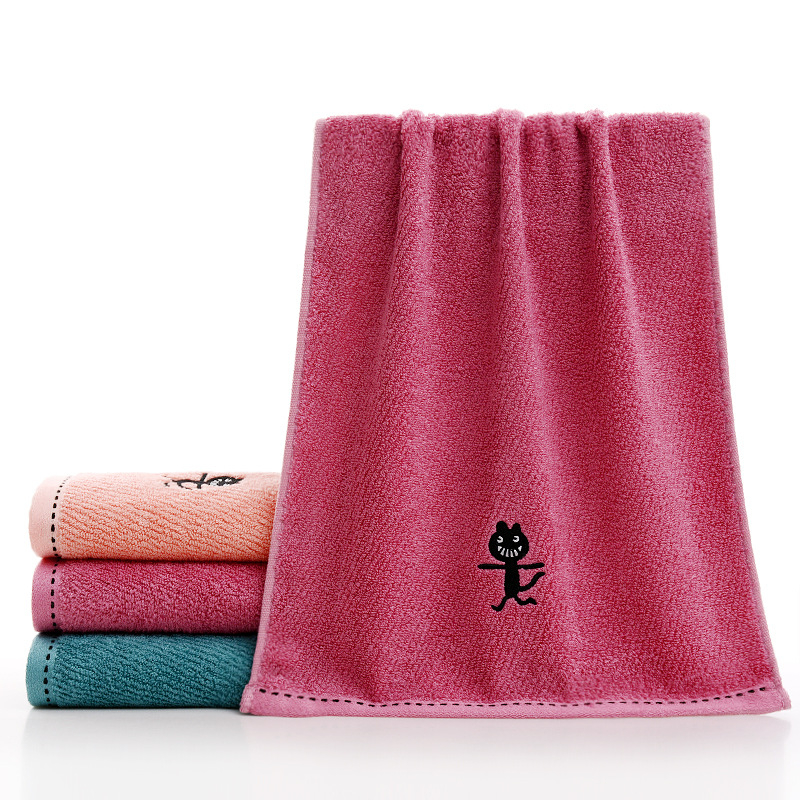 Xinlan Bambusni dječji ručnik s izvezenim logotipom, 50–80 g, 32s pređa, Jacquard