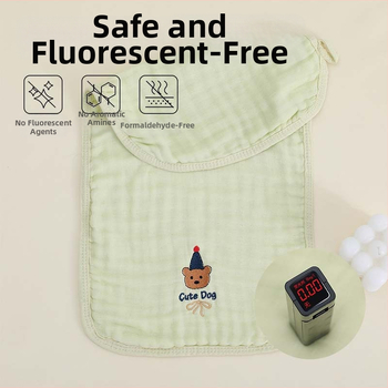 Бебешки лигавници: чист памук (>95%), водопоглъщащи, унисекс, за новородени 0–1 година, карикатурен мотив