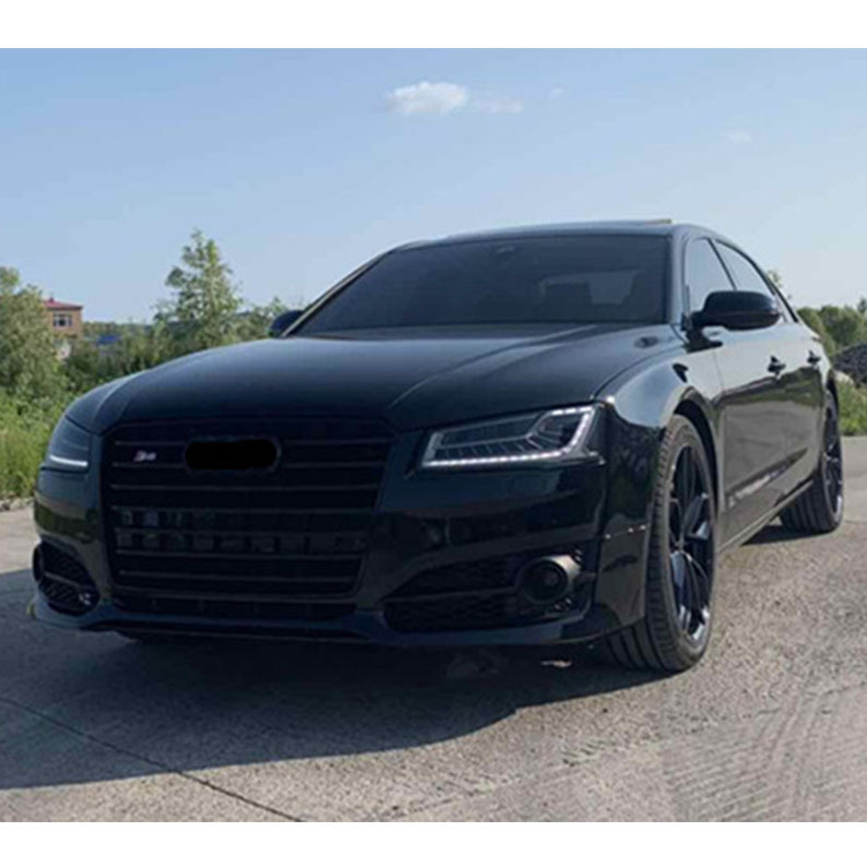 Audi S8 prednji spojler, ABS plastika, ugradnja na prednji branik, 2014–2017