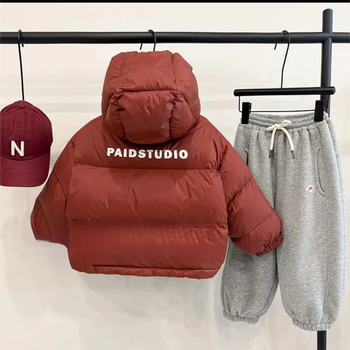 Зимен детски двукомпонентен комплект: Corduroy яке с козина от заек (81–90%) и панталони с подплата за новородени 0–12 месеца