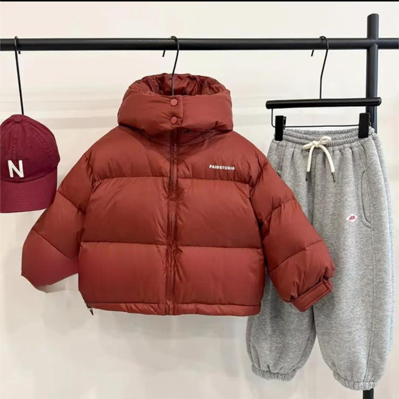 Зимен детски двукомпонентен комплект: Corduroy яке с козина от заек (81–90%) и панталони с подплата за новородени 0–12 месеца