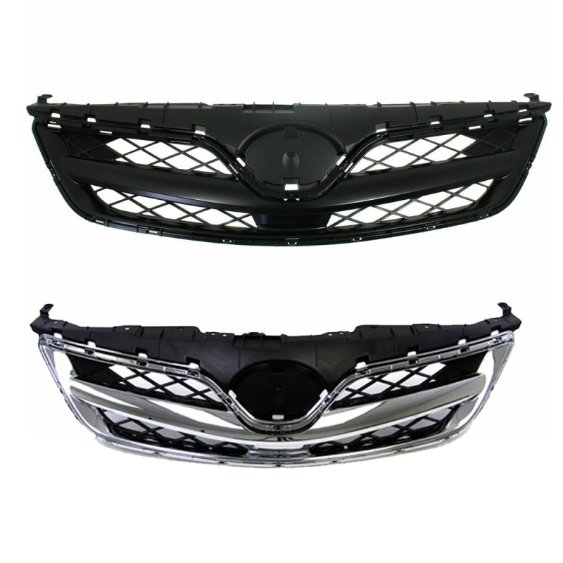 Vky prednja rešetka za Toyota Corolla 2011-2013, ABS plastika, ugradnja u branik, sportska elektroplatinirana rešetka, broj dijela 53100-02410
