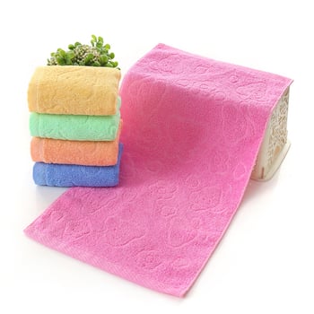 Παιδική πετσέτα από βελούβα, ζακάρντ με σχέδιο κεφαλής αρκούδας, Toy Story σειρά, 50 γρ, 100% βαμβάκι, εκτύπωση λογότυπου και προσαρμογή