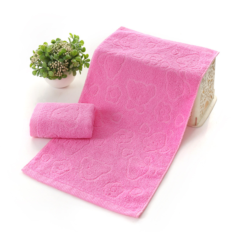 Παιδική πετσέτα από βελούβα, ζακάρντ με σχέδιο κεφαλής αρκούδας, Toy Story σειρά, 50 γρ, 100% βαμβάκι, εκτύπωση λογότυπου και προσαρμογή