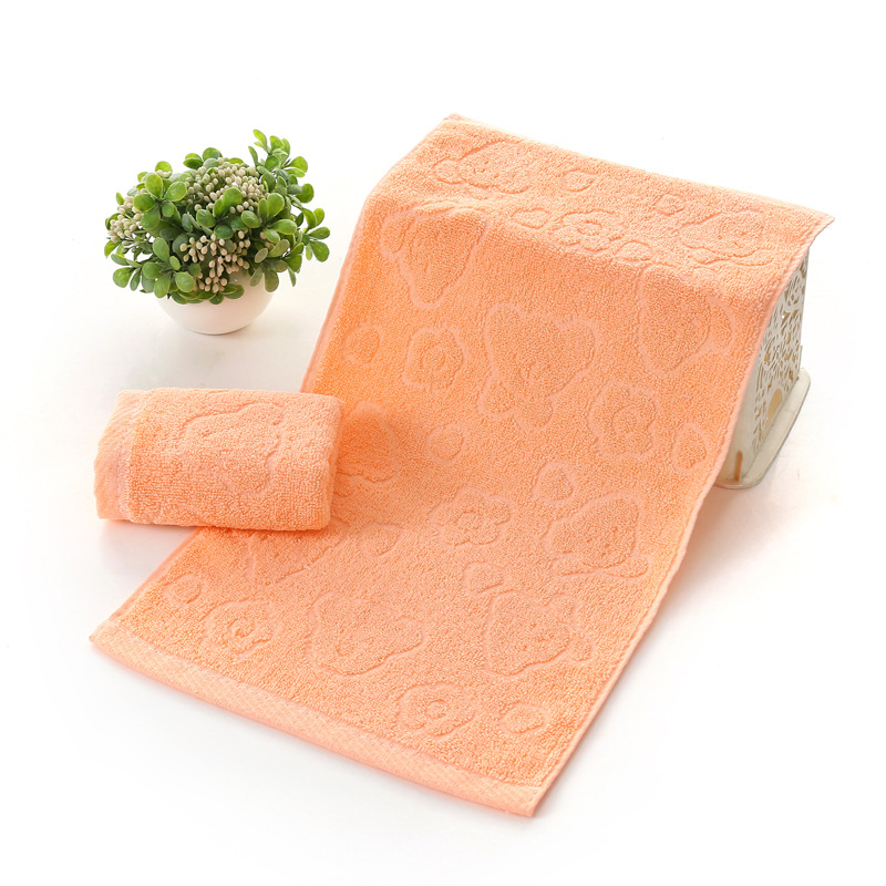 Παιδική πετσέτα από βελούβα, ζακάρντ με σχέδιο κεφαλής αρκούδας, Toy Story σειρά, 50 γρ, 100% βαμβάκι, εκτύπωση λογότυπου και προσαρμογή