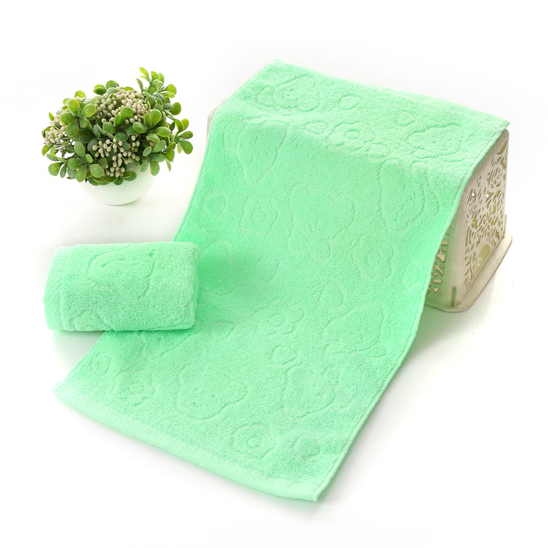 Παιδική πετσέτα από βελούβα, ζακάρντ με σχέδιο κεφαλής αρκούδας, Toy Story σειρά, 50 γρ, 100% βαμβάκι, εκτύπωση λογότυπου και προσαρμογή